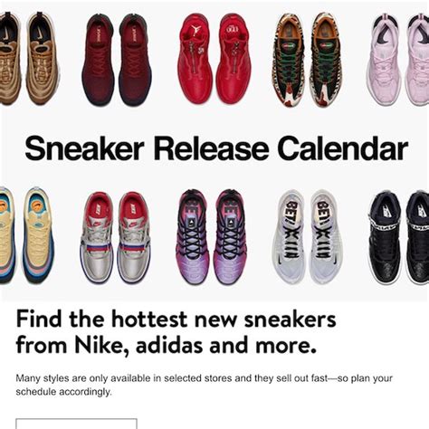 Nordstrom Sneaker Release Calendar